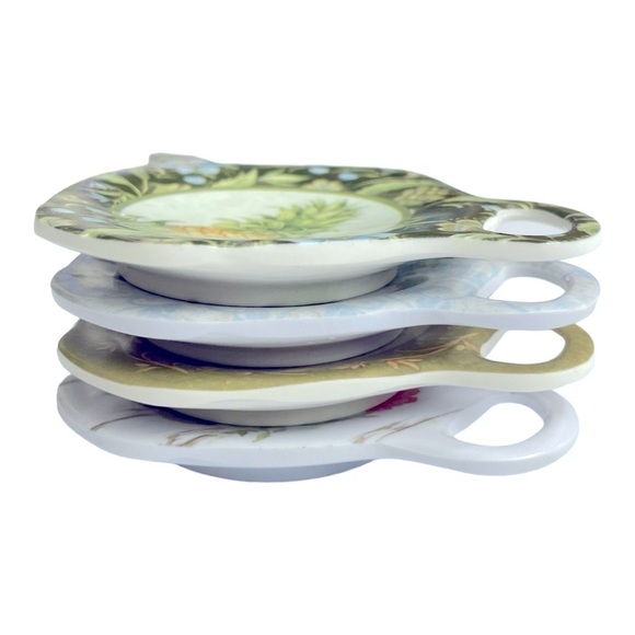 Keller-Charles Vintage Tea Bag Holders 4 Melamine. - Picture 9 of 11